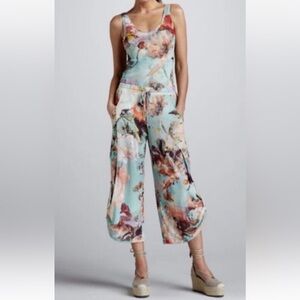 JEAN PAUL GAULTIER Soleil Floral Print Cargo Pants Large
